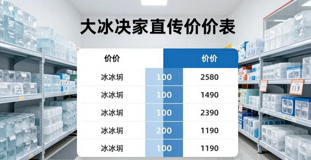 大冰块批发厂家怎么选？吴江直供渠道靠谱吗